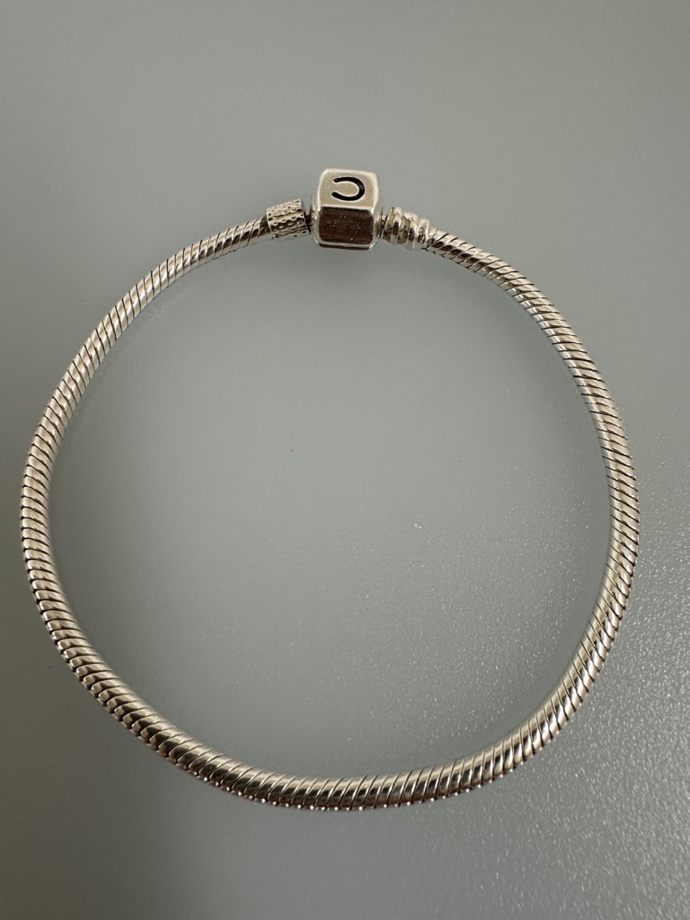 Pandora Silver Snake Chain Charm Bracelet made in Italy - Picture 3 of 8